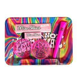 Pink Make Love Rolling Tray Set