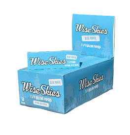 Wise Skies Blue 1 1/4 Rolling Papers (Box Of 50)