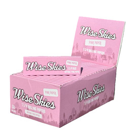 Wise Skies Pink 1 1/4 Rolling Papers (Box of 50)