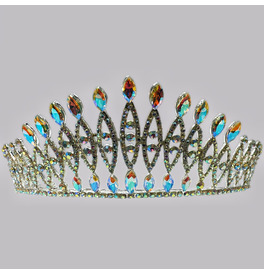 Crystal Silver Palace Tiara Crown