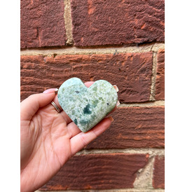 Large Moss Agate Heart