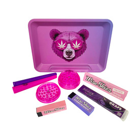 Wise Skies No Care Bear Small Rolling Tray Set