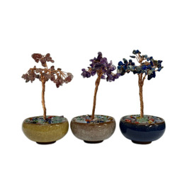 Mini Bowl Crystal Tree - Assorted