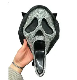 Ghost Face Bling Mask
