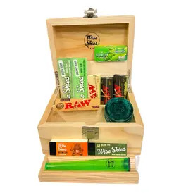 Wise Skies Green Natural Mini Rolling Box Set