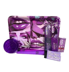 Wise Skies Purple Buzz Rolling Tray Set