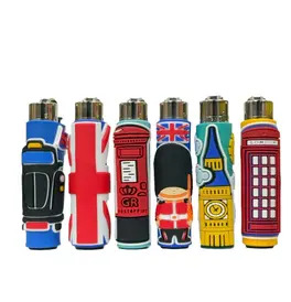 Clipper Slim Pop Lighters London PVC
