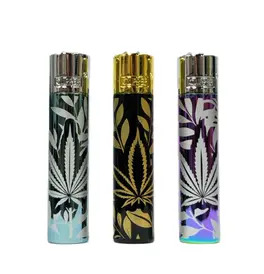 Clipper Metal Lighter Jungle Leaves