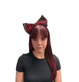 Large Tartan Hair Bow