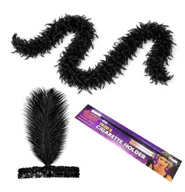 1920's Flapper Instant Kit Black 