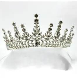 Crystal Star Drop Tiara Crown