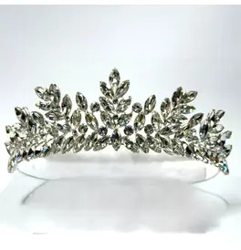 Crystal Royal Leaf Tiara Crown