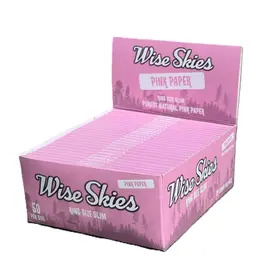 Wise Skies Pink King Size Slim Rolling Paper 