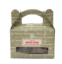 Satya White Sage Backflow Dhoop Cones