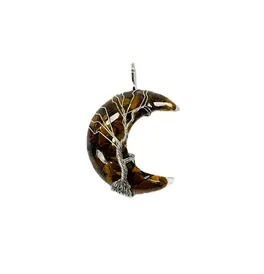 Crescent Shape Crystal Stone - Tiger Eye