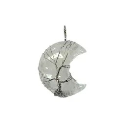 Crescent Shape Crystal Stone - Clear Quartz