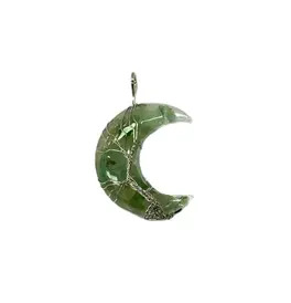 Crescent Shape Crystal Stone - Green Aventurine