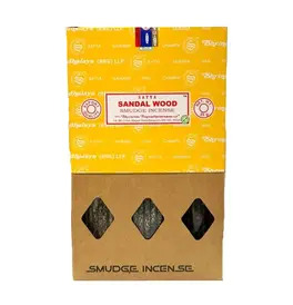 Satya Sandalwood Smudge Incense Sticks (Box Of 12)
