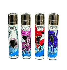 Sea Monsters Design Clipper Lighters