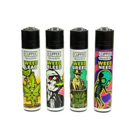Weed Rhyme Design Clipper Lighters