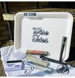 White LED Rolling Tray Set