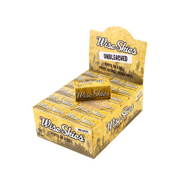 Wise Skies Unbleached King Size Slim Rolls (Box of 24)