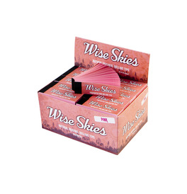 Wise Skies Pink Perforated Rolling Tips (Box of 50)