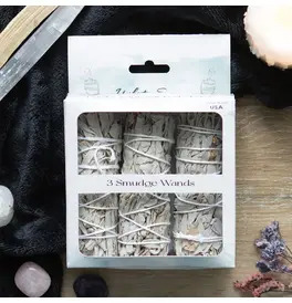 Set of 3 White Sage Smudge Wands
