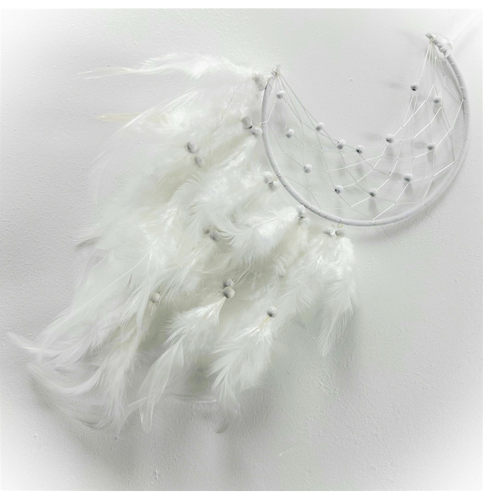 Dream Catcher White Crescent