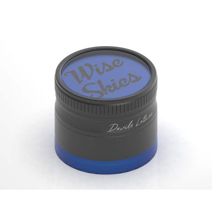 Devil Lettuce 4-Part Grinder, Blue