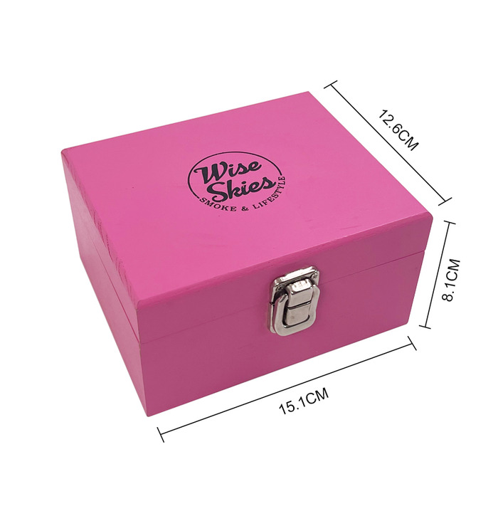 Wise Skies Mini Pink Rolling Box