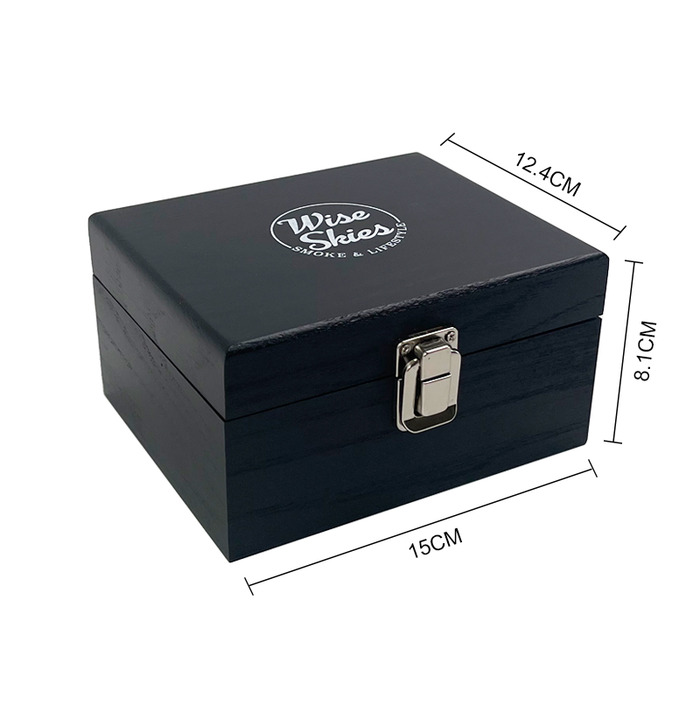 Wise Skies Mini Black Rolling Box