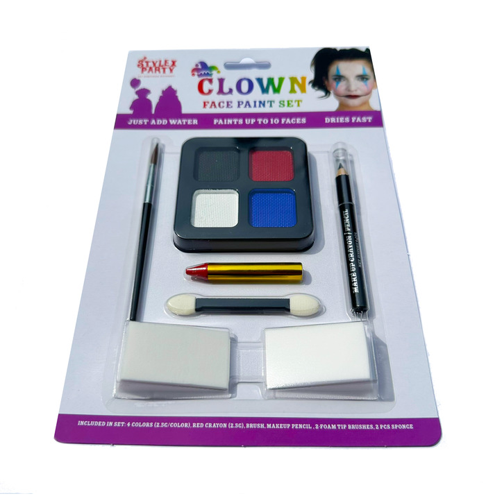 Clown Face Paint Set