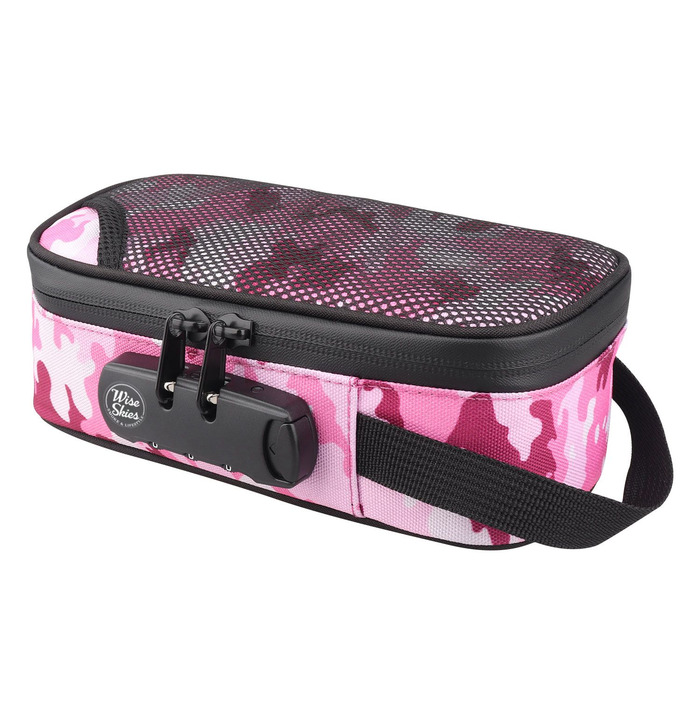 Wise Skies Pink Camouflage XL Smell Proof Bag