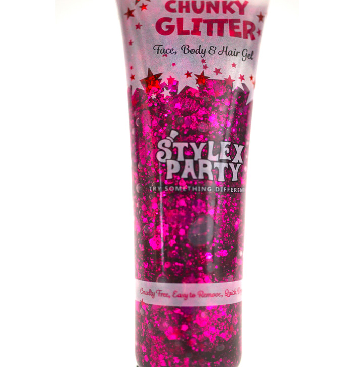 Face, Body & Hair Chunky Glitter - Hot Pink