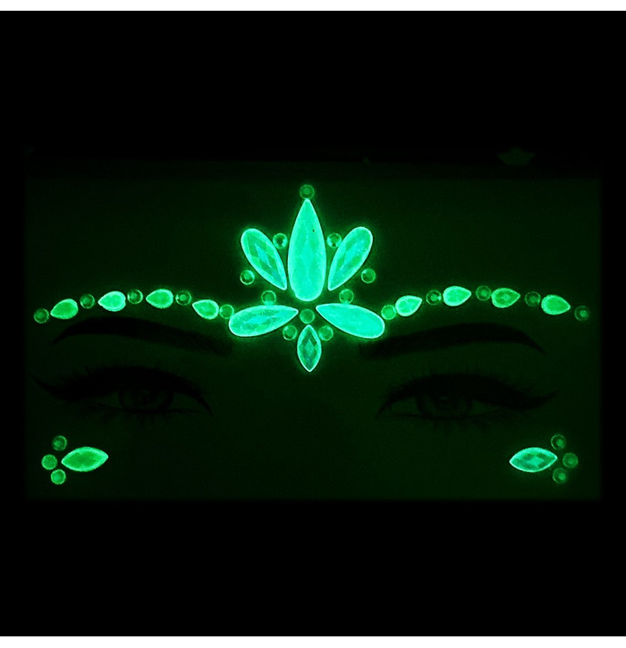 Glow In The Dark Face Gems