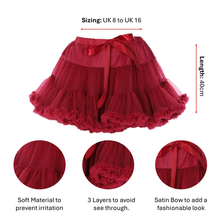 Luxury TUTU, Burgundy