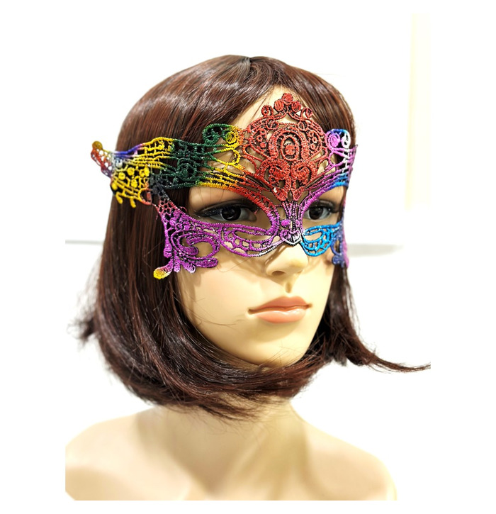 Lace Mask Rainbow