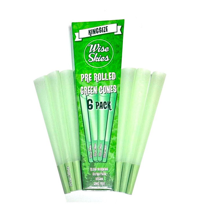 Wise Skies Green Cones Pack Of 6 (Box Of 32)