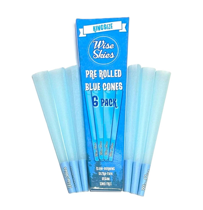 Wise Skies Blue Cones Pack Of 6 (Box Of 32)