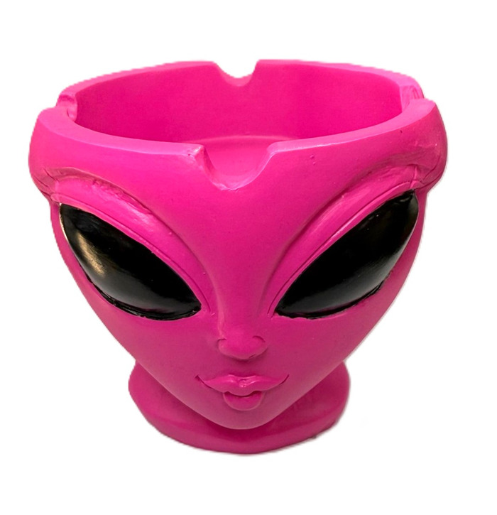 Pink Alien Head Ashtray 