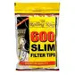 Rolling king slim filter tips - 600 tips per bag