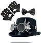 Black steampunk biker bundle