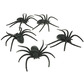 Pack of 6 spiders decorations 