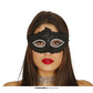 Decorated masquerade eye mask, black