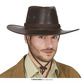 Brown cowboy hat leather