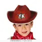 Child's brown felt sheriff hat