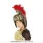 Helmet roman children gold with feather