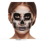 Skeleton temporary face tattoo