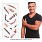 Scars fake tattoo 14x30 cm